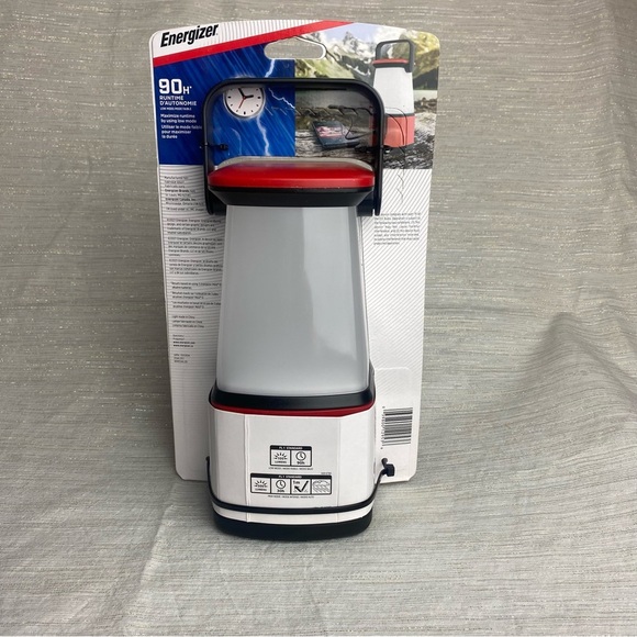 New Energizer 360 Degree LED Emergency Red Lantern WeatherReady Camping Outdoors - Picture 2 of 5